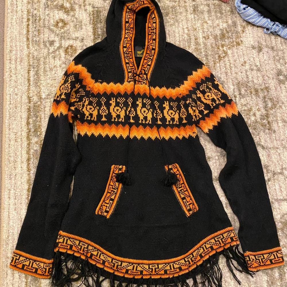 Hand knit sweater from Peru